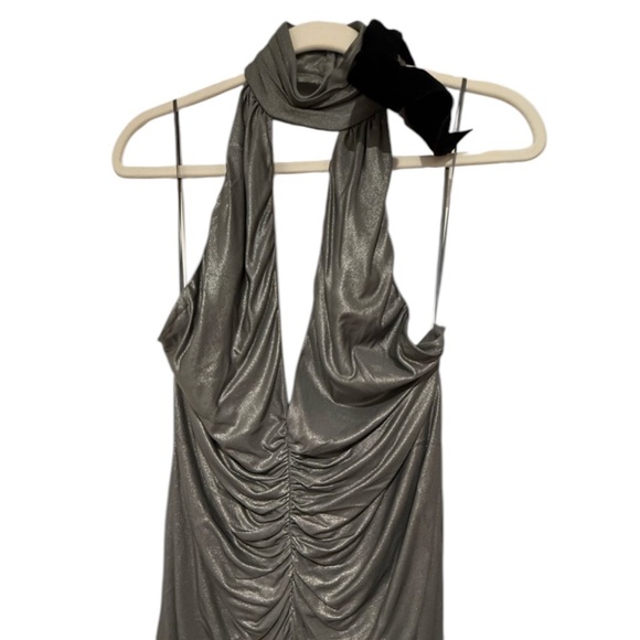 Halter neck  open-back evening dress NWT IT44/US 8 - Picture 13 of 14